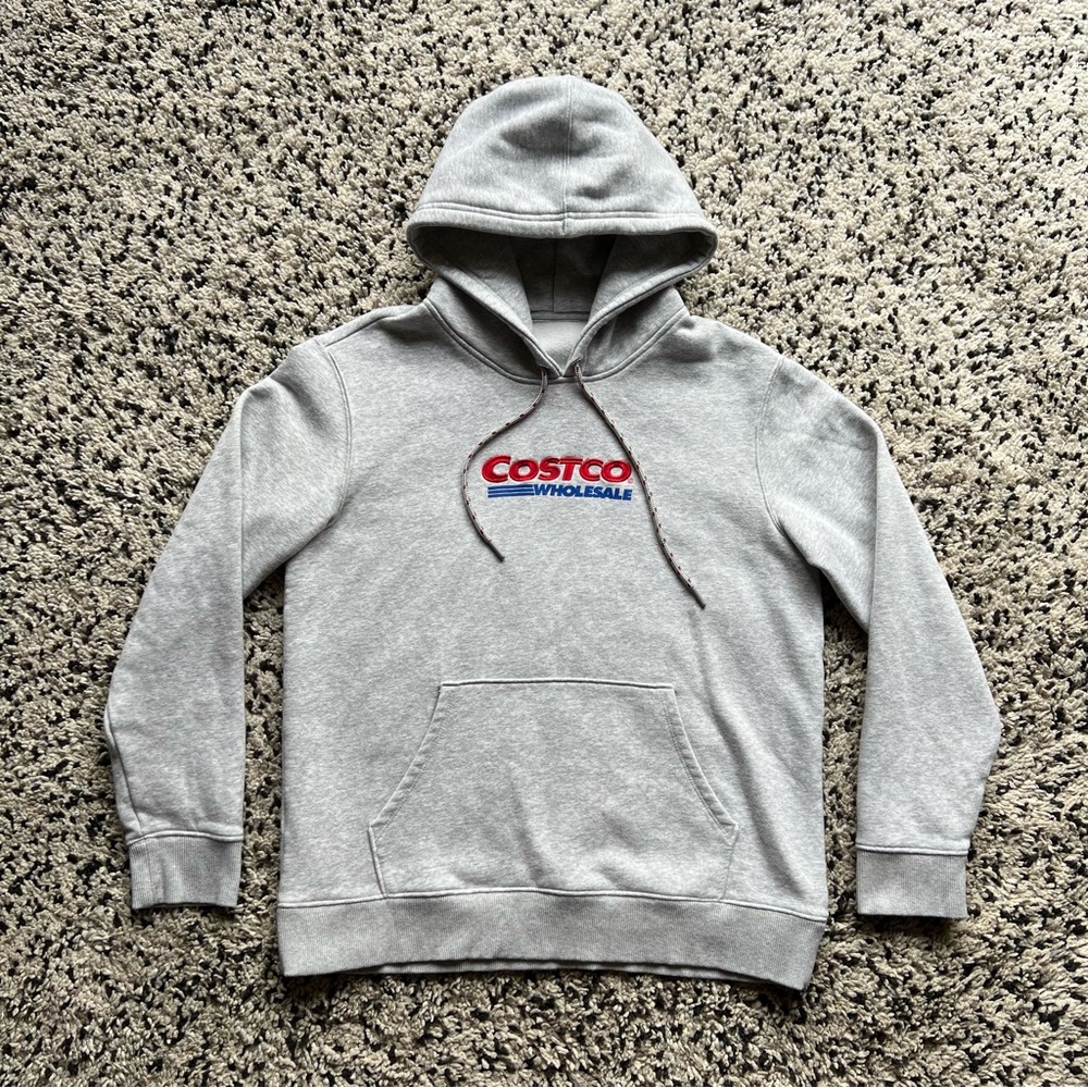 Costco Wholesale Logo Hoodie Grey Pullover
